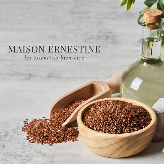 Graines de lin naturelles pour bouillotte sèche artisanale