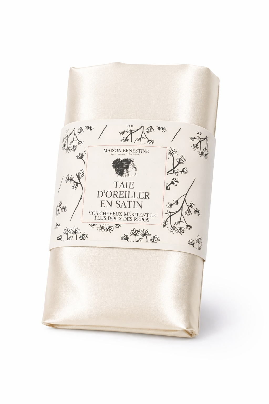 Taie d’oreiller en satin 60×60 – Douceur & protection des cheveux