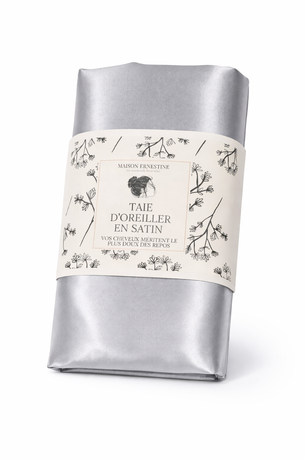 Taie d’oreiller en satin 60×60 – Douceur & protection des cheveux