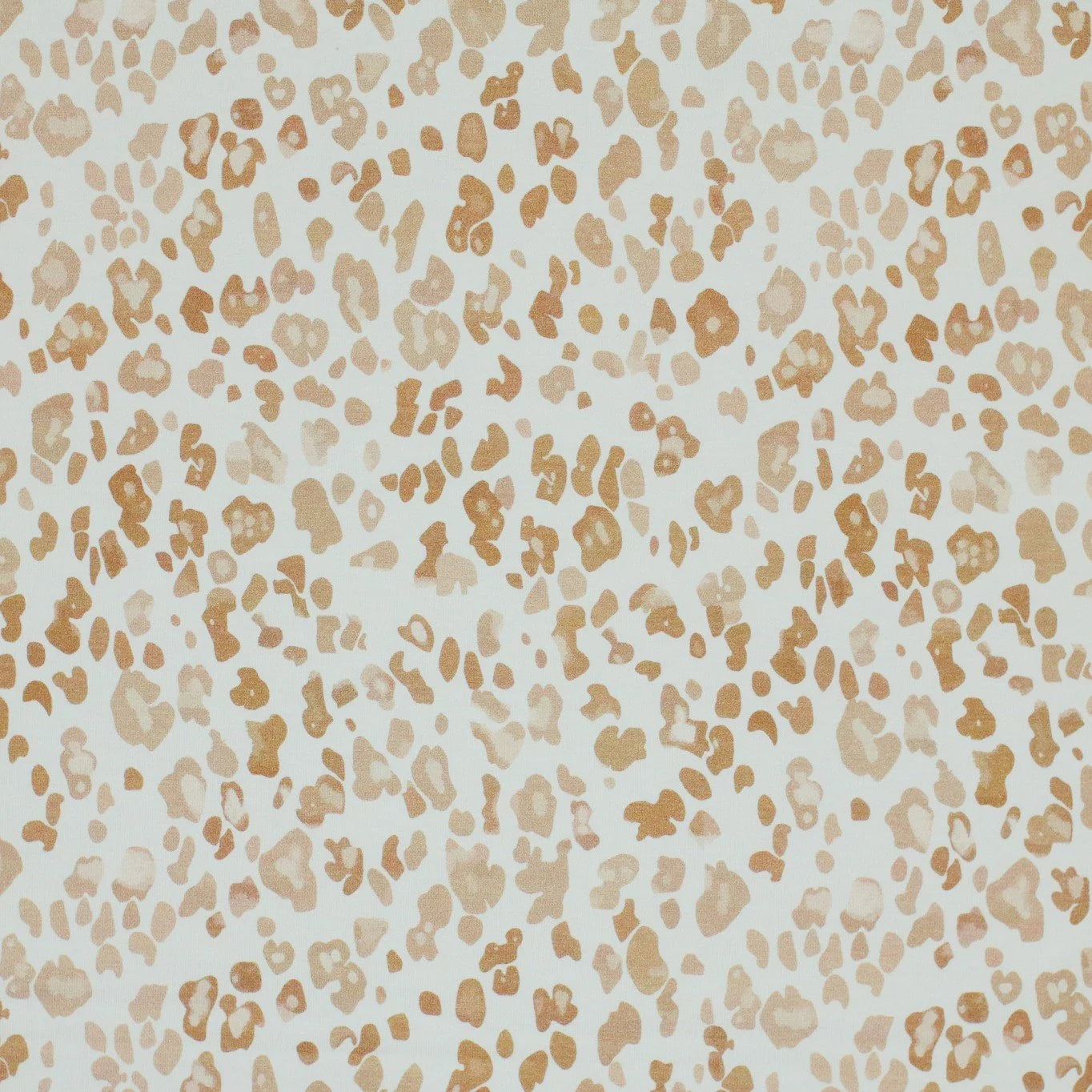 Coton OEKO-TEX beige imprimé léopard 
