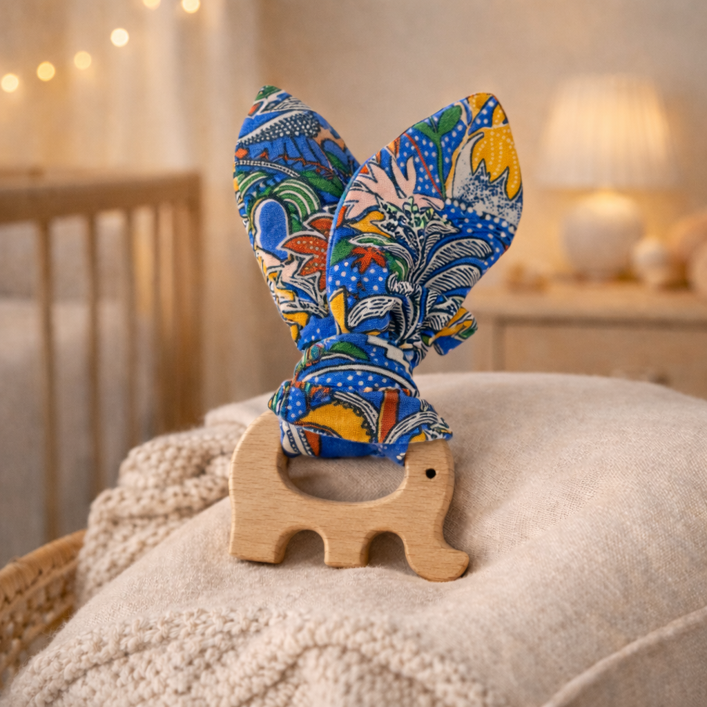 anneau de dentition en situation chambre enfant