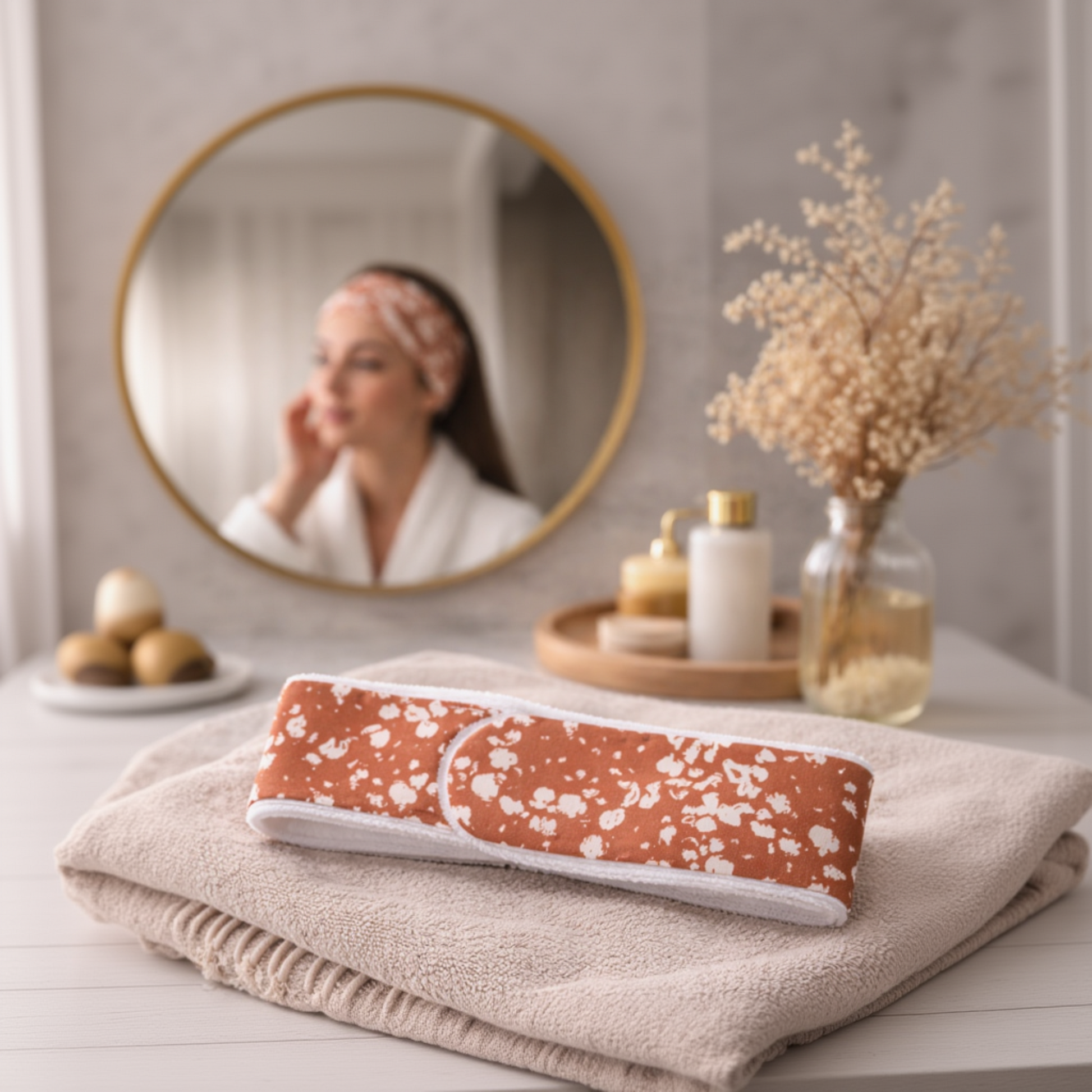 Bandeau de soin éponge en coton et éponge bambou