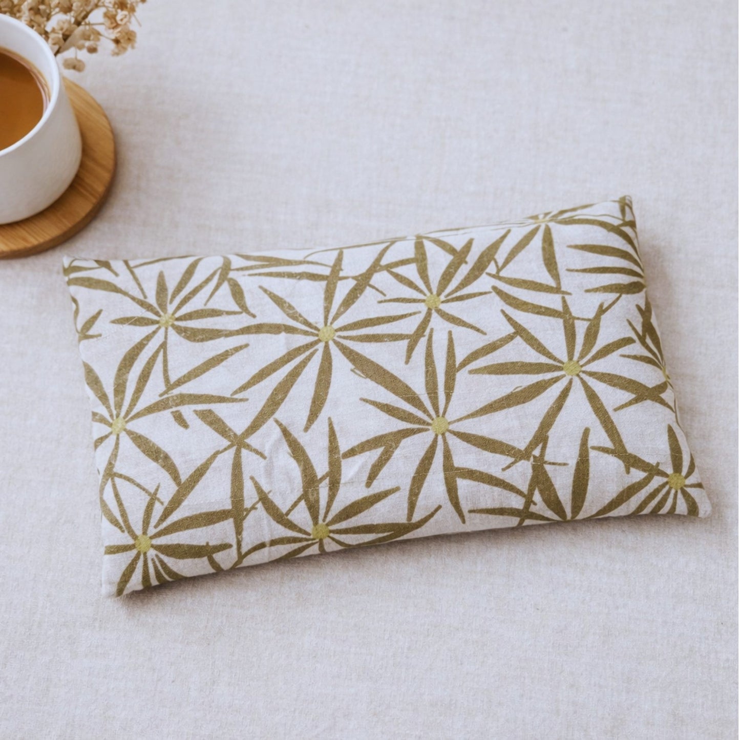 Bouillotte aux graines de lin 24x12 cm – Chaleur naturelle longue durée | Housse lavable