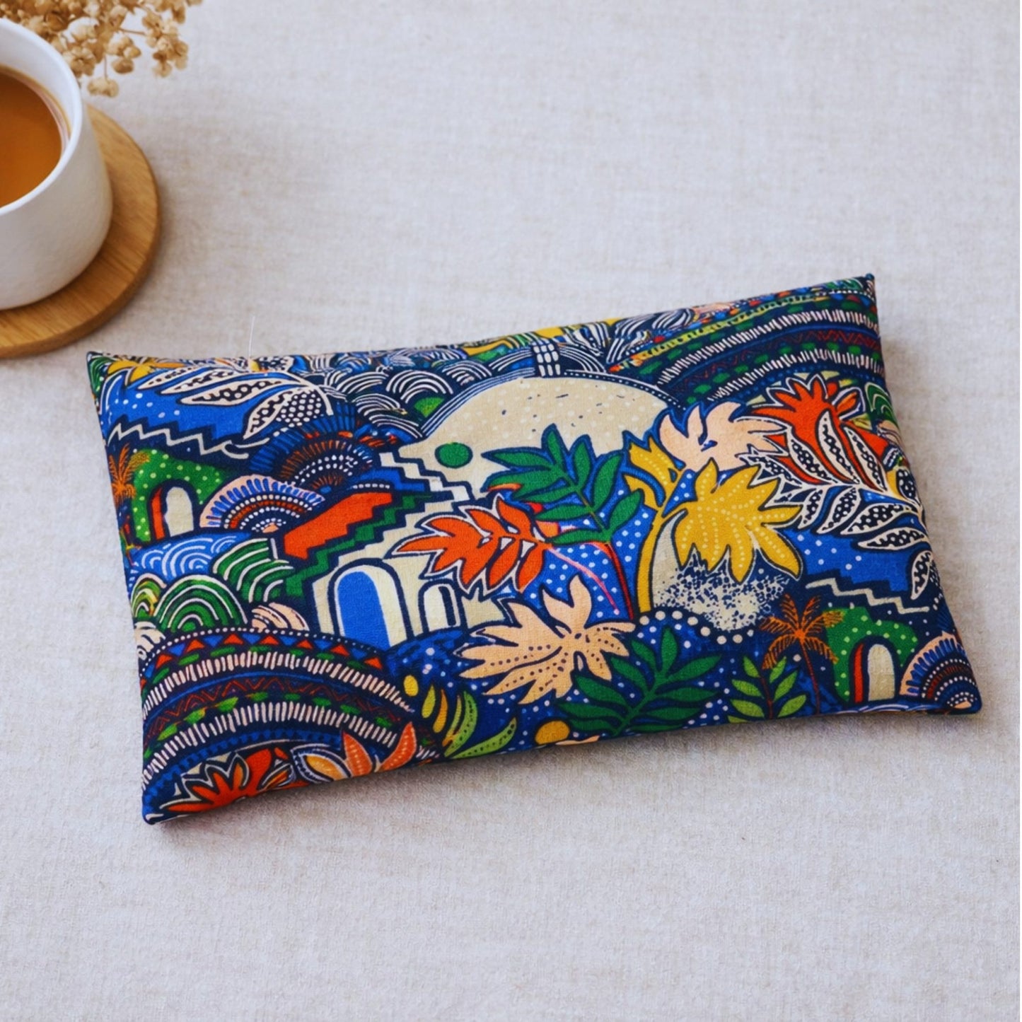 Bouillotte aux graines de lin 24x12 cm – Chaleur naturelle longue durée | Housse lavable