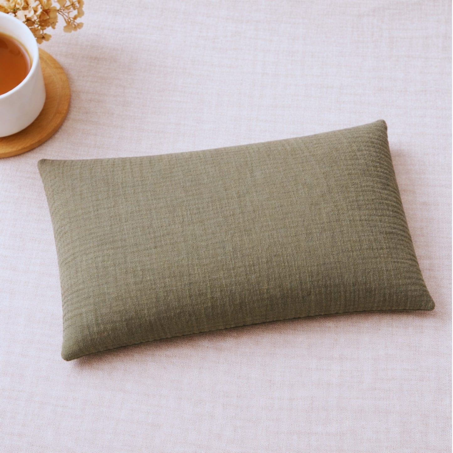 Bouillotte aux graines de lin 24x12 cm – Chaleur naturelle longue durée | Housse lavable