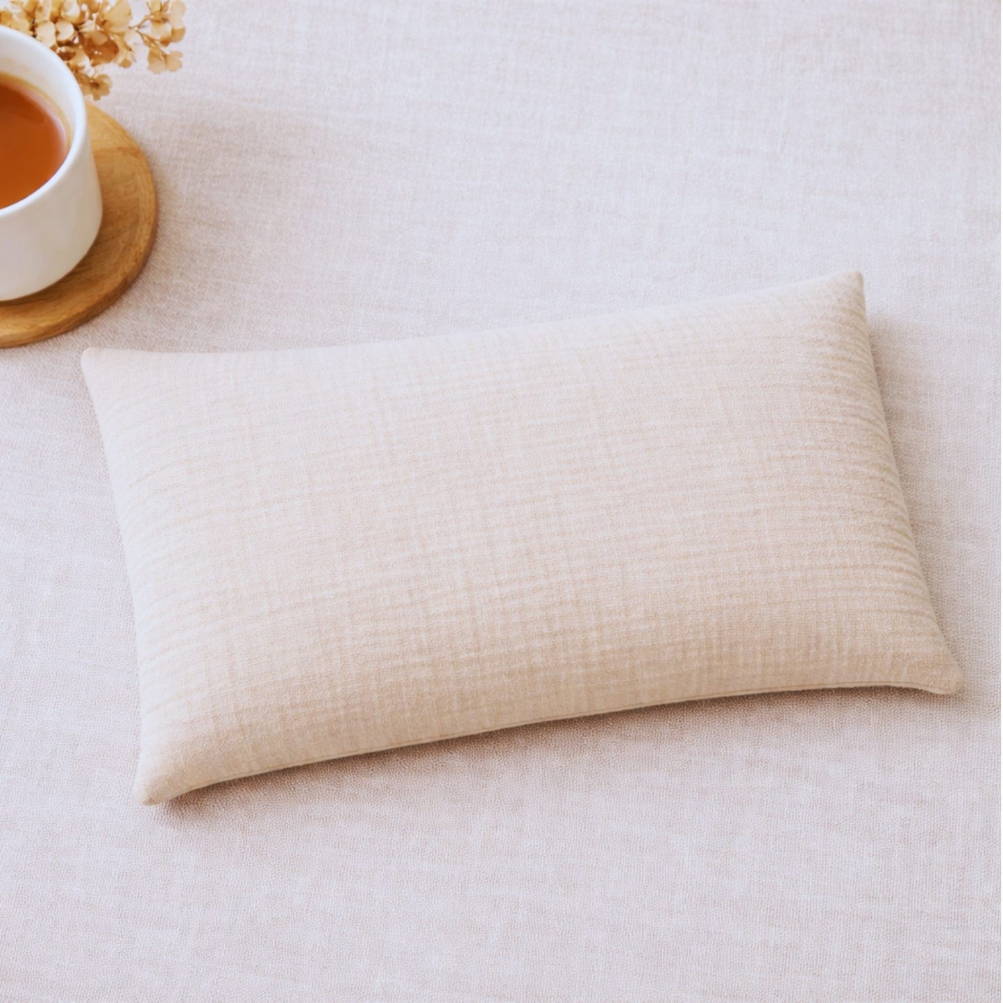 Bouillotte aux graines de lin 24x12 cm – Chaleur naturelle longue durée | Housse lavable