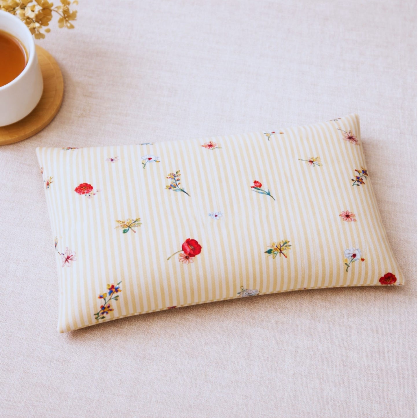 Bouillotte aux graines de lin 24x12 cm – Chaleur naturelle longue durée | Housse lavable