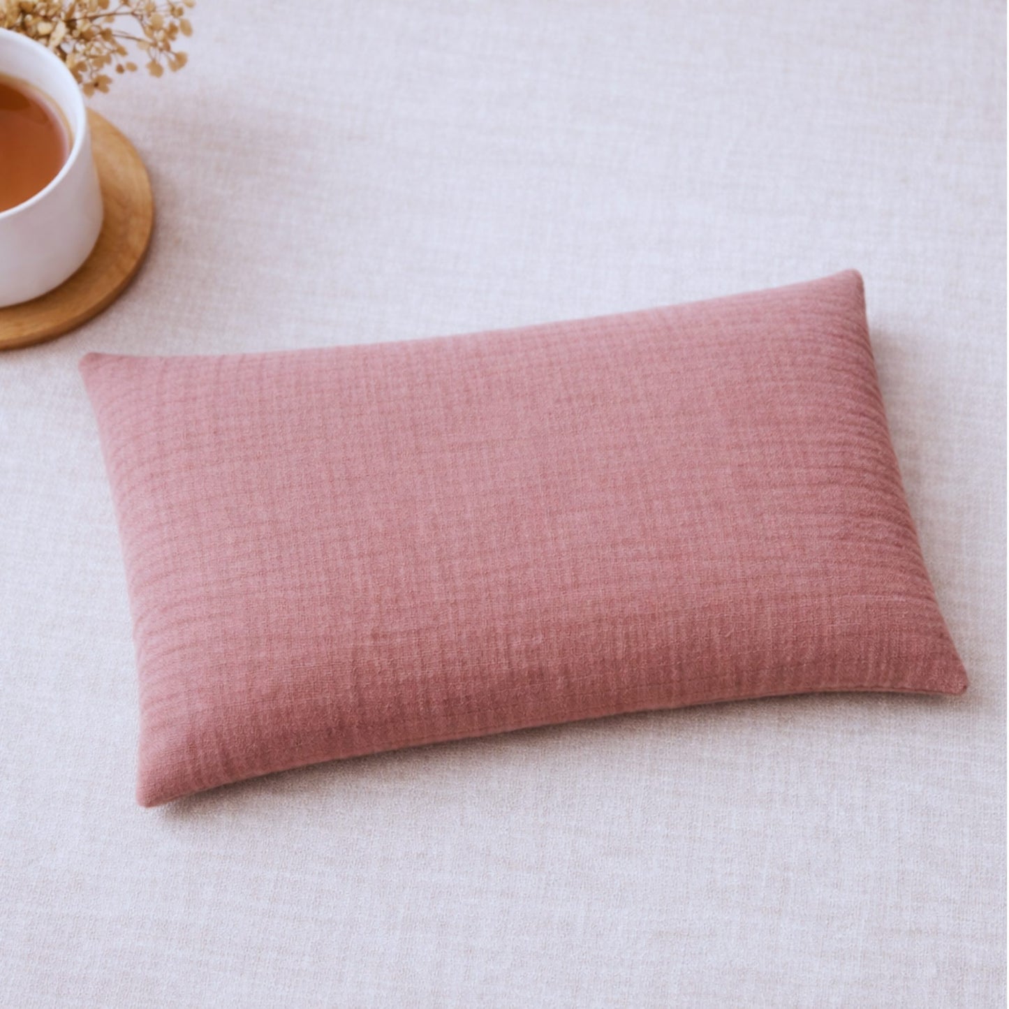 Bouillotte aux graines de lin 24x12 cm – Chaleur naturelle longue durée | Housse lavable