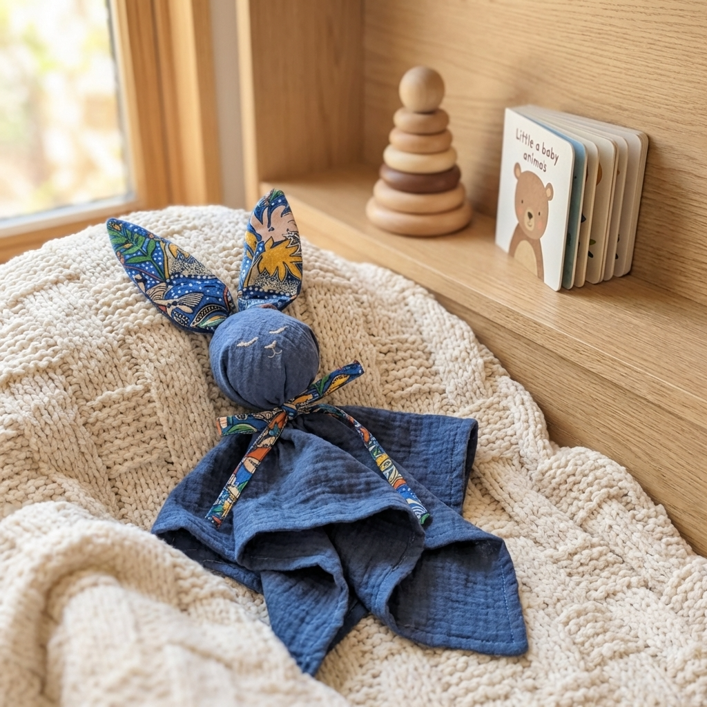Doudou lapin bébé collection capsule Anatole