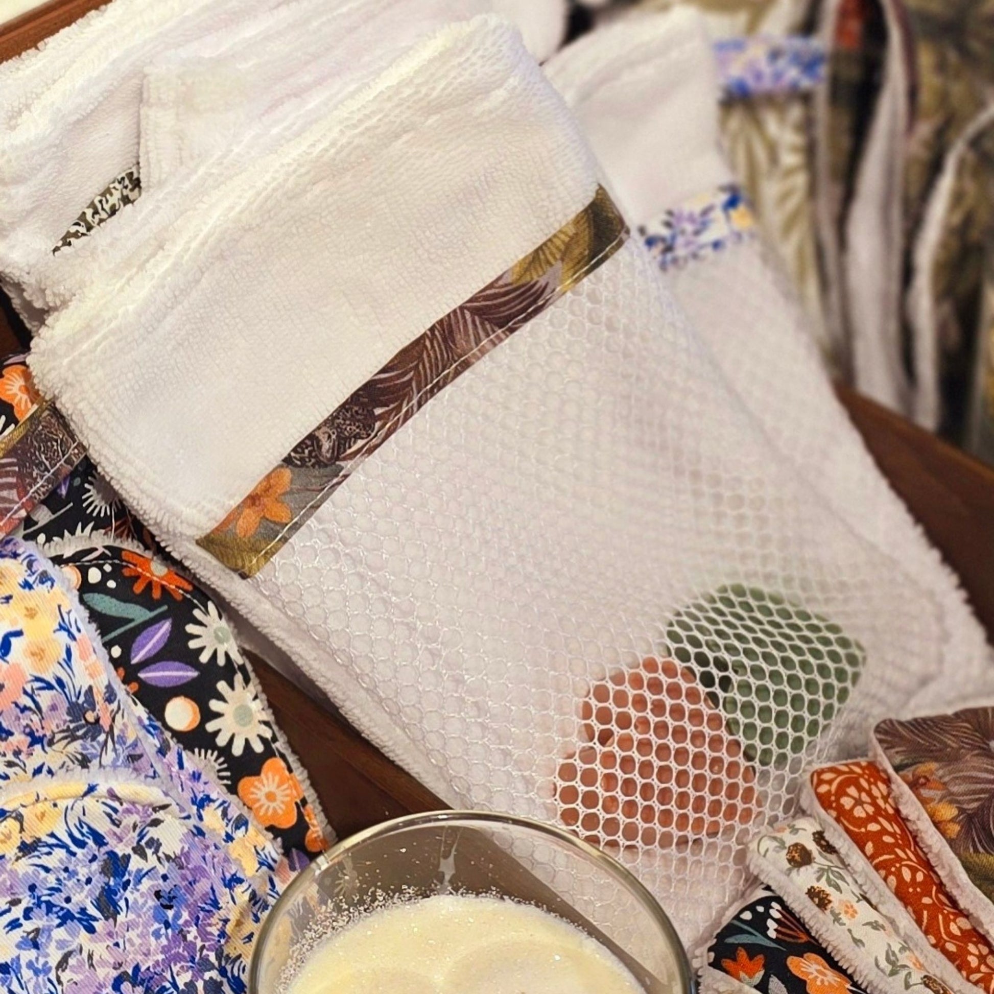 Gant sauve savon zéro déchet en tissu pour fins de savon