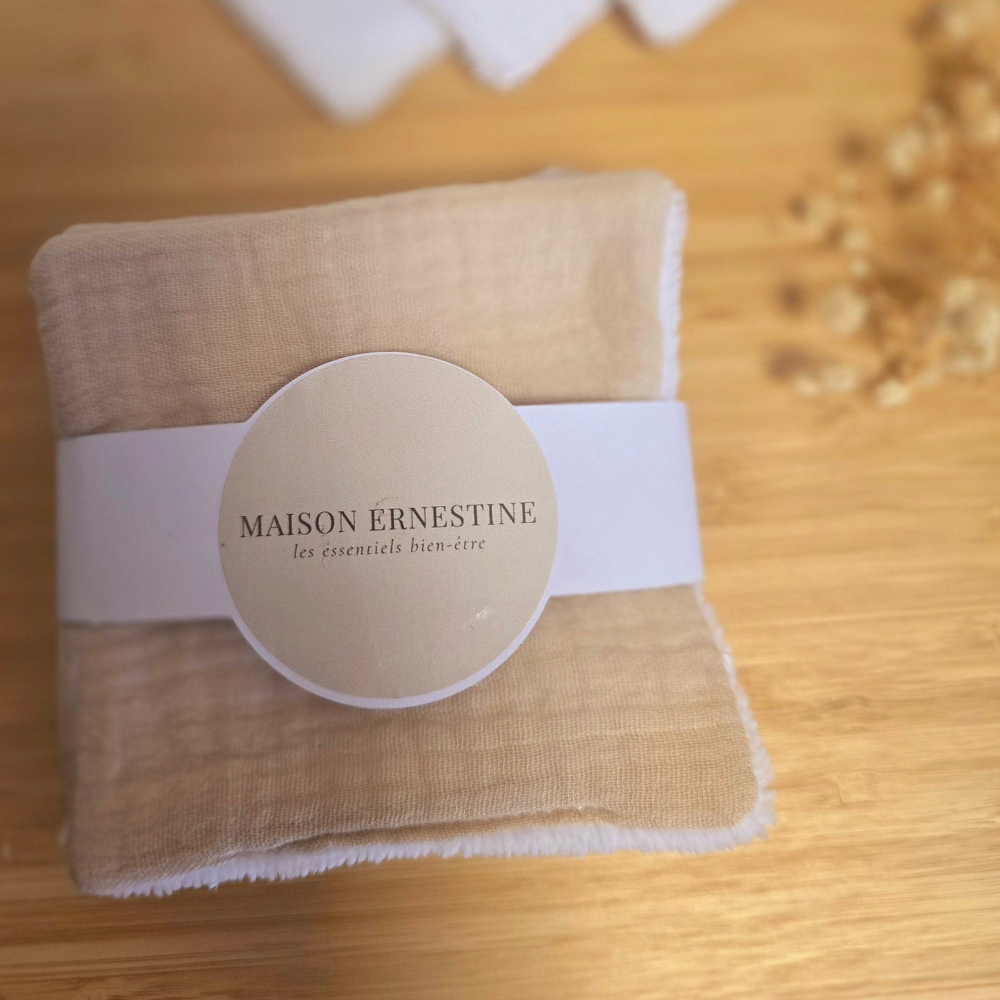 Lingettes démaquillantes lavables en coton OEKO-TEX pack de 6