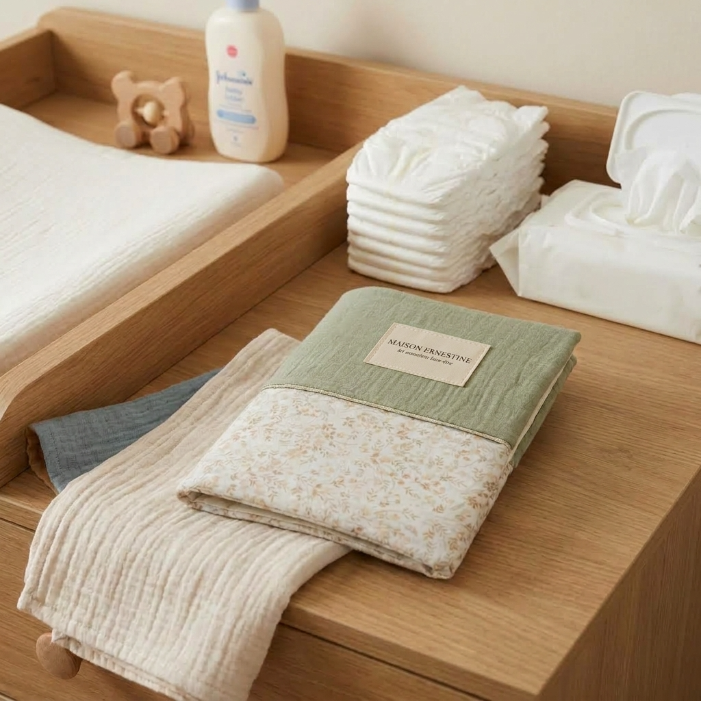 Protège carnet de santé bébé personnalisé- cadeau de naissance artisanal