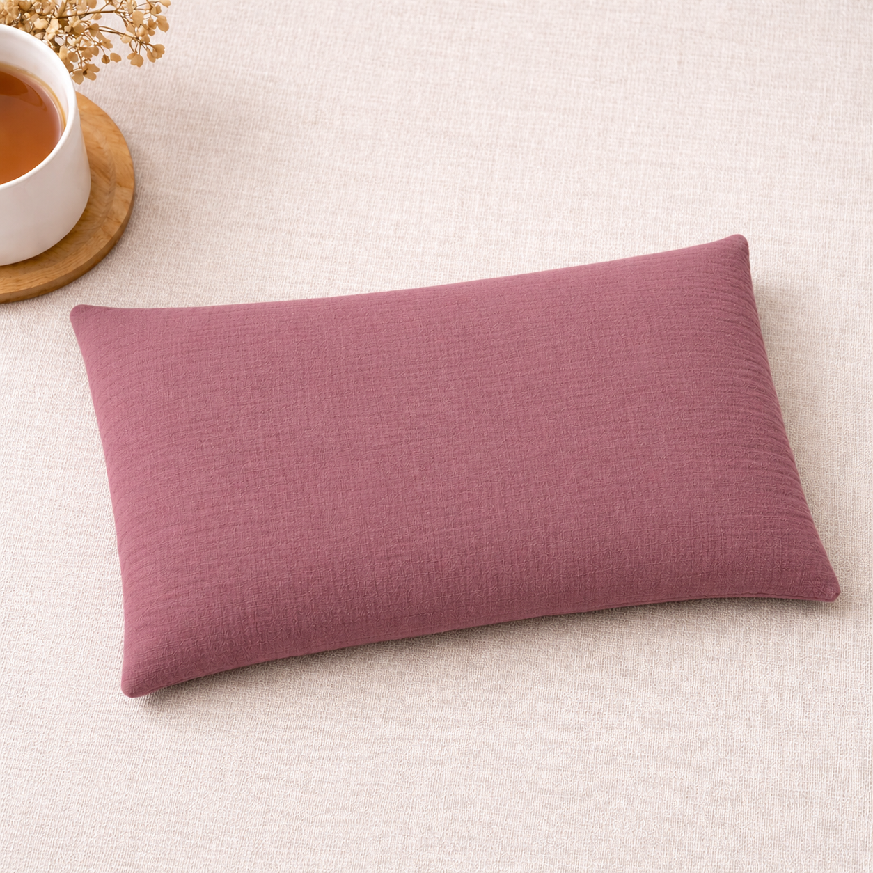 Bouillotte aux graines de lin 24x12 cm – Chaleur naturelle longue durée | Housse lavable