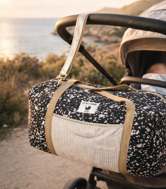 Sac à langer personnalisable fait main en coton certifié OEKO-TEX