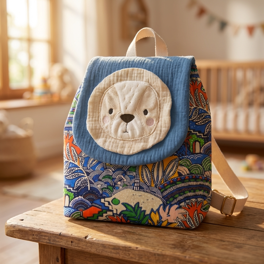 Sac à dos  bébé Lion anatole pour la crèche