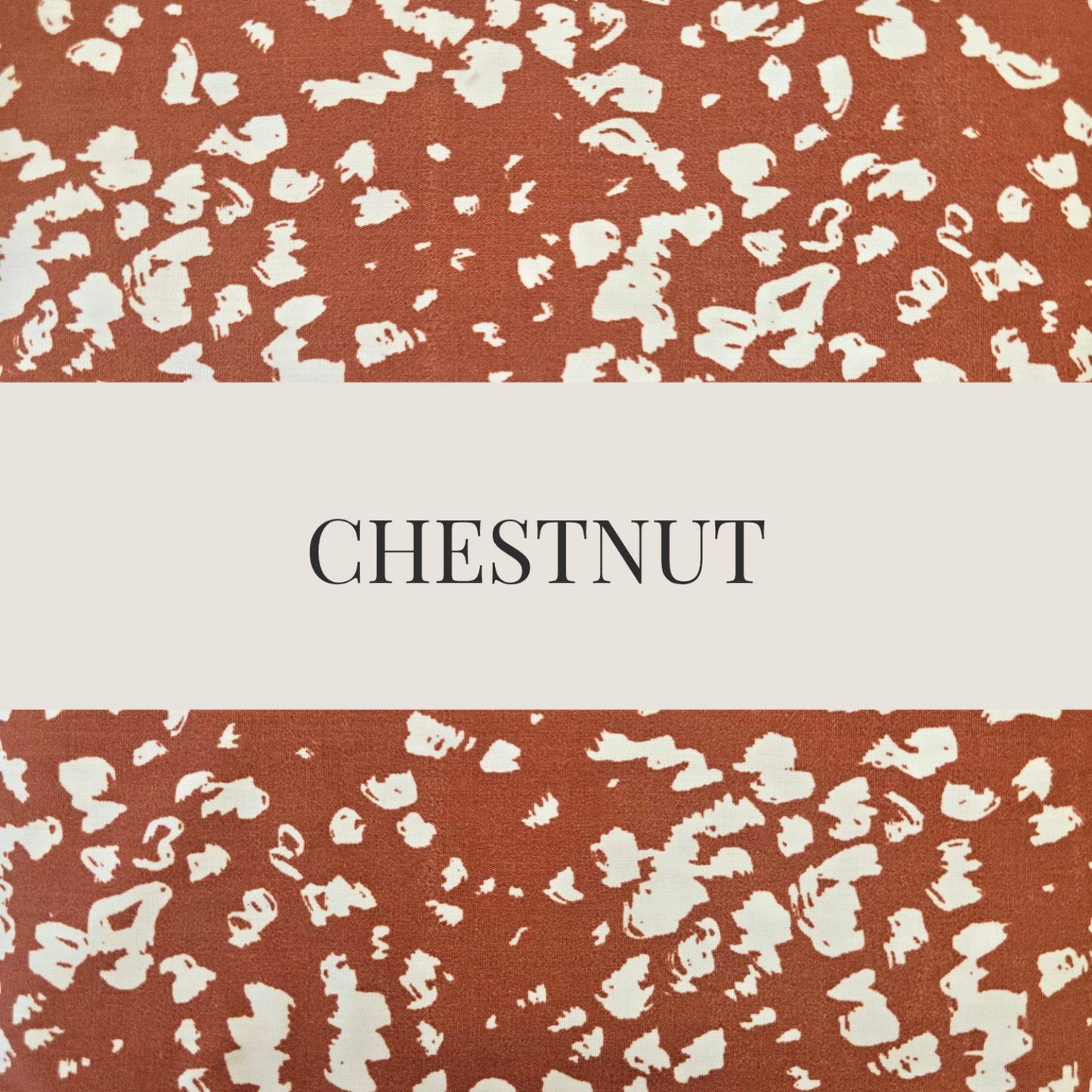 tissu en coton marron chestnut