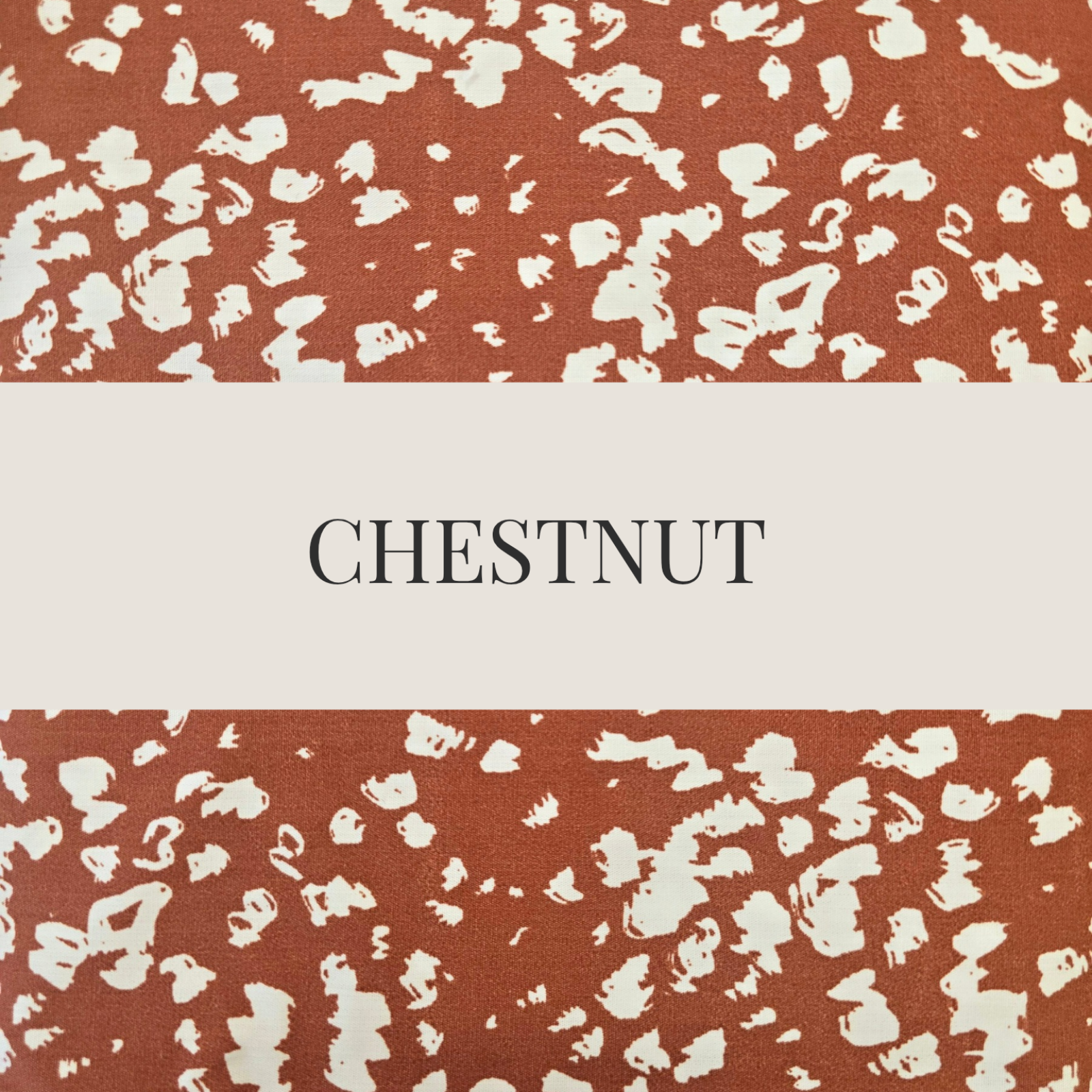 tissu en coton marron chestnut