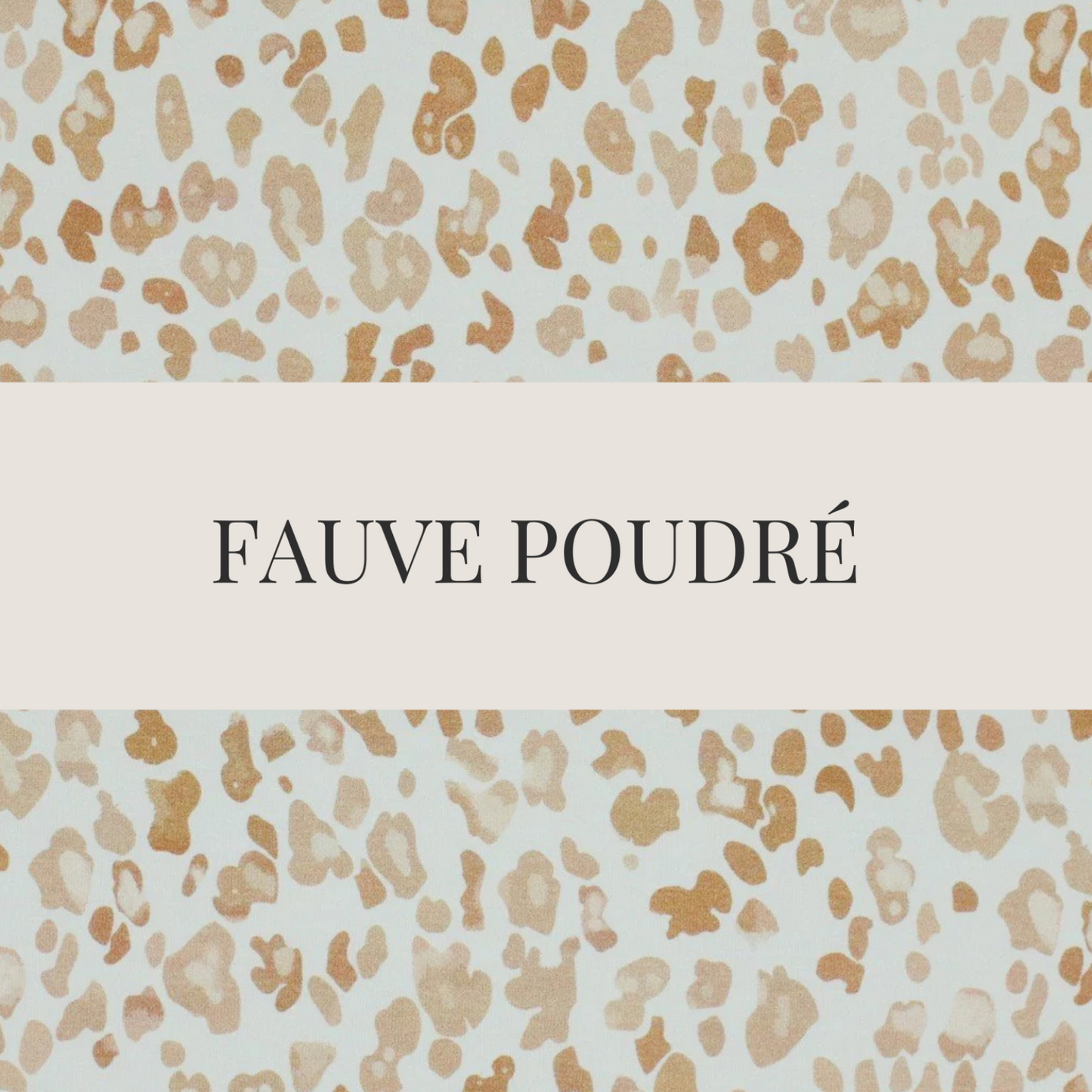 tissu coton coloris fauve poudré