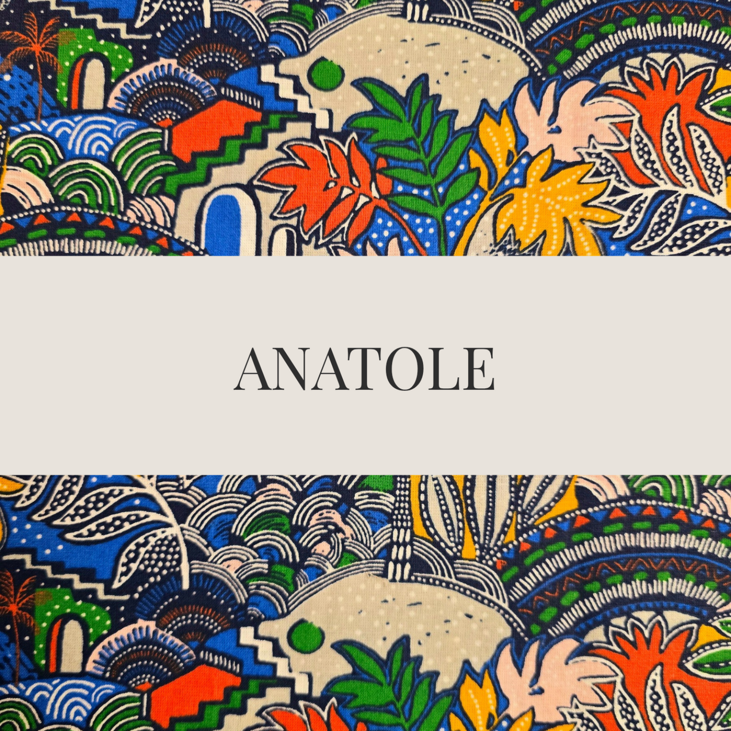 tissu en coton imprimé anatole