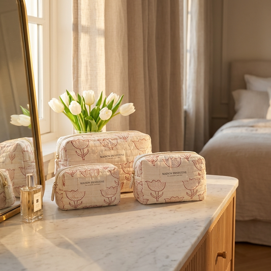 Trousse de toilette imperméable grand format doublure waterproof