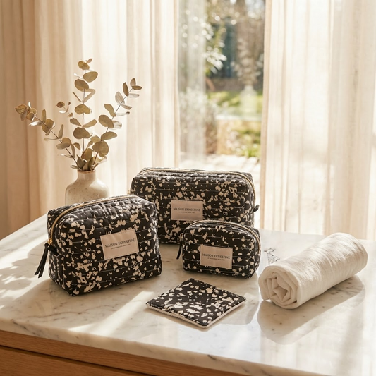 Trousse de toilette imperméable grand format doublure waterproof